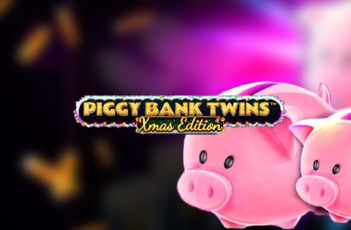 Piggy Bank Twins Xmas